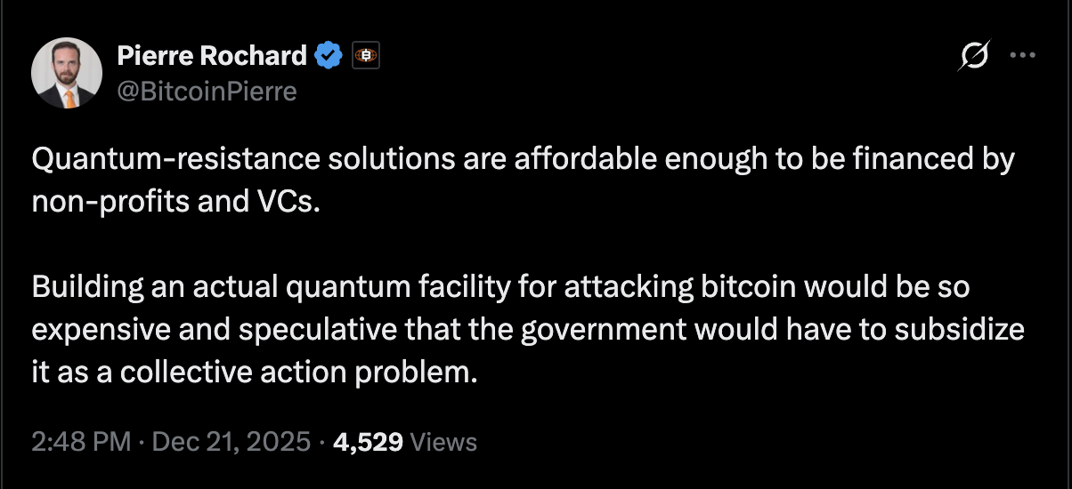 比特幣核心、量子計算、比特幣採用