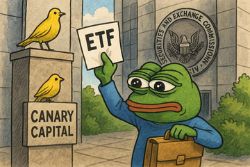 كاناري كابيتال تقدم طلبًا لصندوق PEPE المتداول (ETF)، عملات الميمات تتواصل مع لجنة الأوراق المالية والبورصات الأمريكية (SEC) عبر تداولات فورية