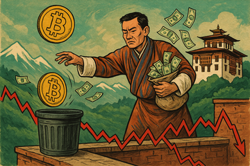 Бутан продовжує виходити з позиції, продавши 27 мільйонів доларів біткойна, ігноруючи відскок ціни біткойна