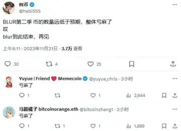 有人欢喜有人忧,Blur第2季空投申领后社区情绪分化