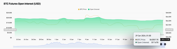 Bitcoin (BTC) Open Interest vs. Price 