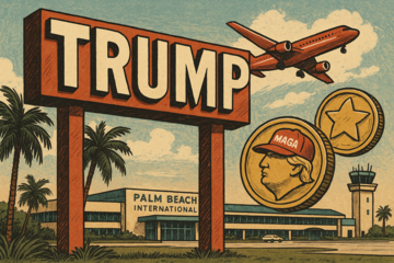 棕櫚灘機場「川普」標誌曝光，TRUMP 與 MAGA 迷因幣上漲