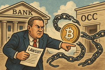 U.S. banking industry plans to sue OCC over blocking crypto licenses, BPI says regulatory rules are being distorted