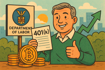 Retraite 401K : le fonds peut investir dans des crypto-monnaies ! Le Département du Travail américain propose un projet de règles d’étape majeure
