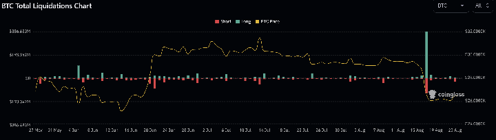 BTC Total Liquidations Chart