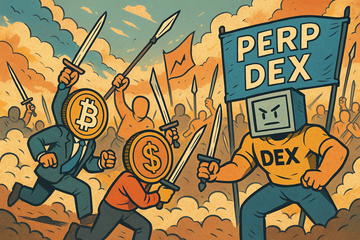 Perp DEX tornou-se o maior campo de batalha da blockchain, volume de derivados 10 vezes superior ao spot desencadeia competição