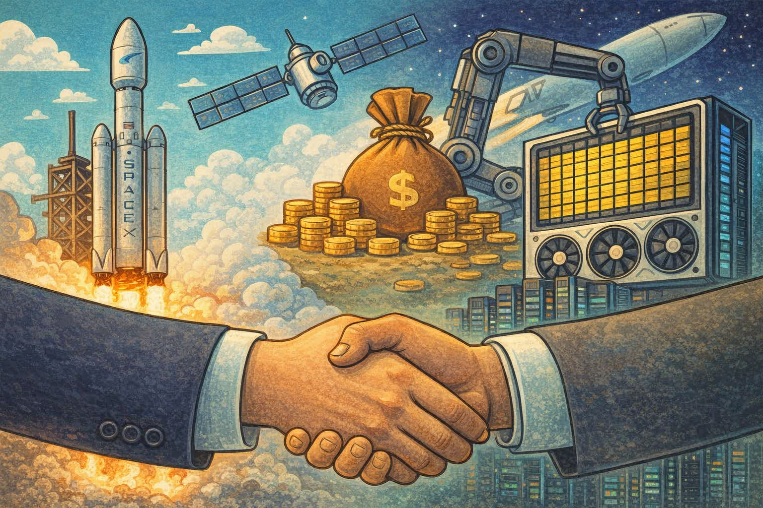 A SpaceX assina um contrato de capacidade de 6,3 bilhões de dólares e a Reflection AI ativa a Nvidia GB300