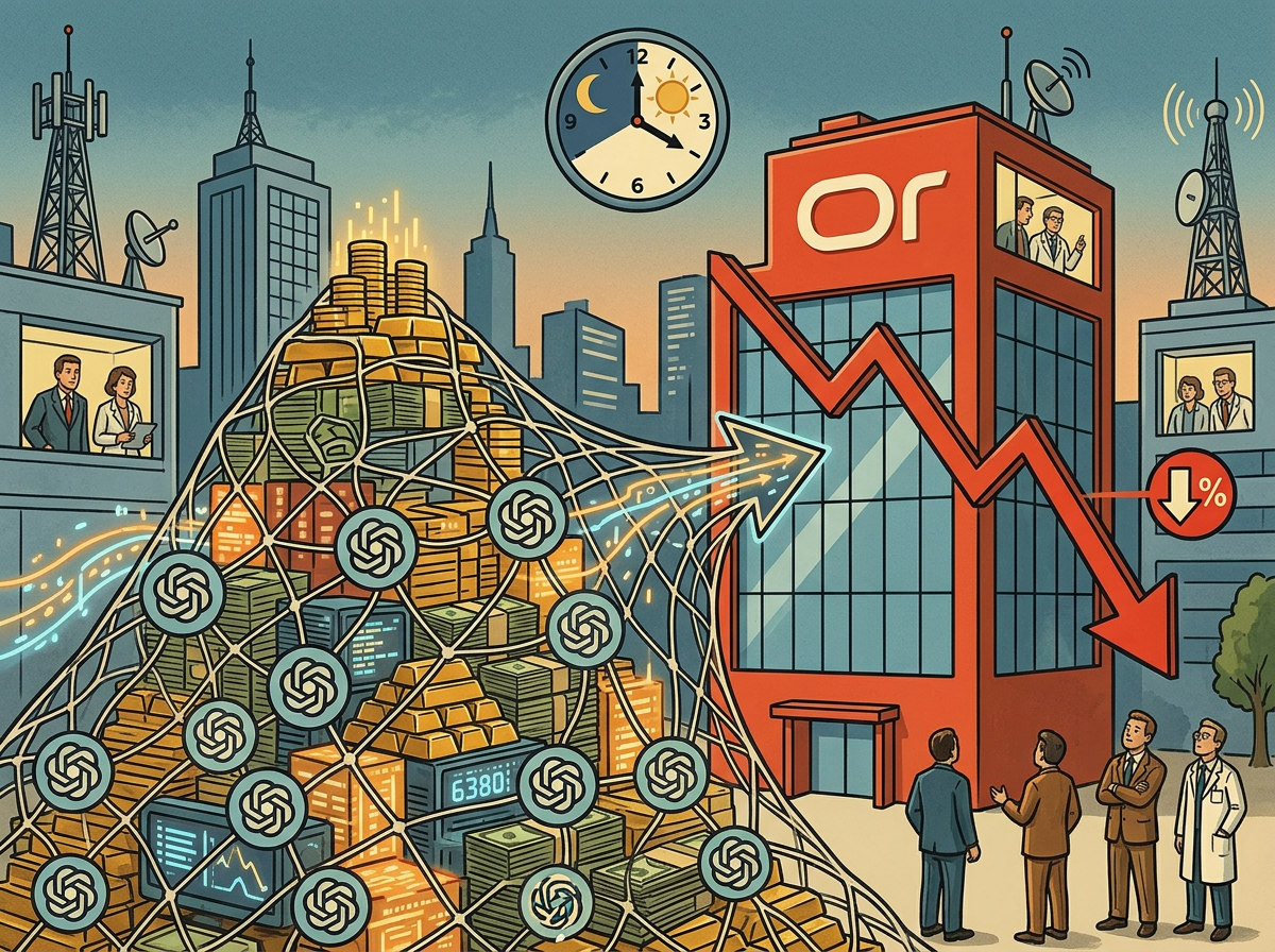 Акции Oracle после закрытия торгов упали на 5%, а за год заказов на 638 млрд: более половины из них — от OpenAI