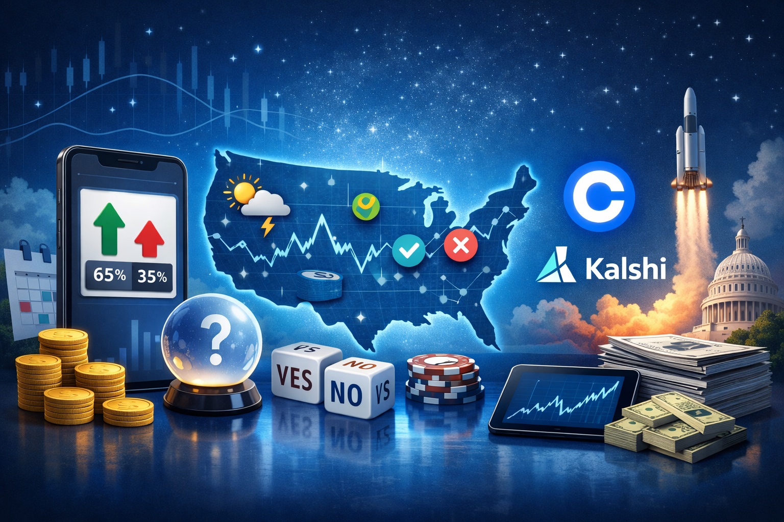 Coinbase rolls out Kalshi-powered prediction markets across all 50 US states