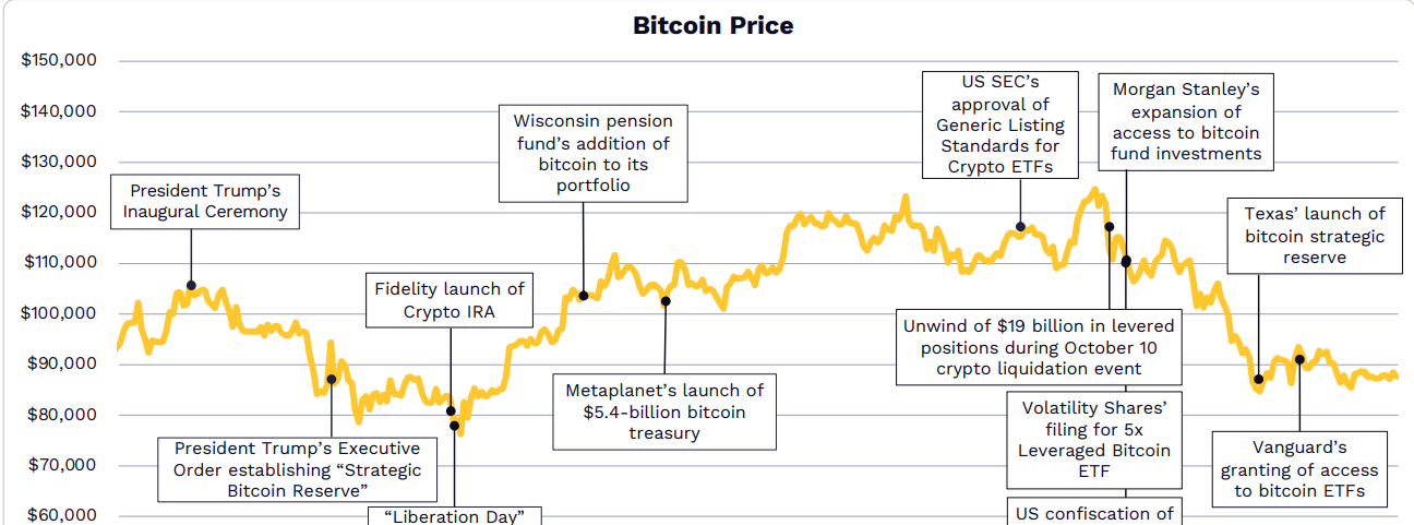 How Bitcoin Chart Showed Volatility Around Major Policy Decisions.