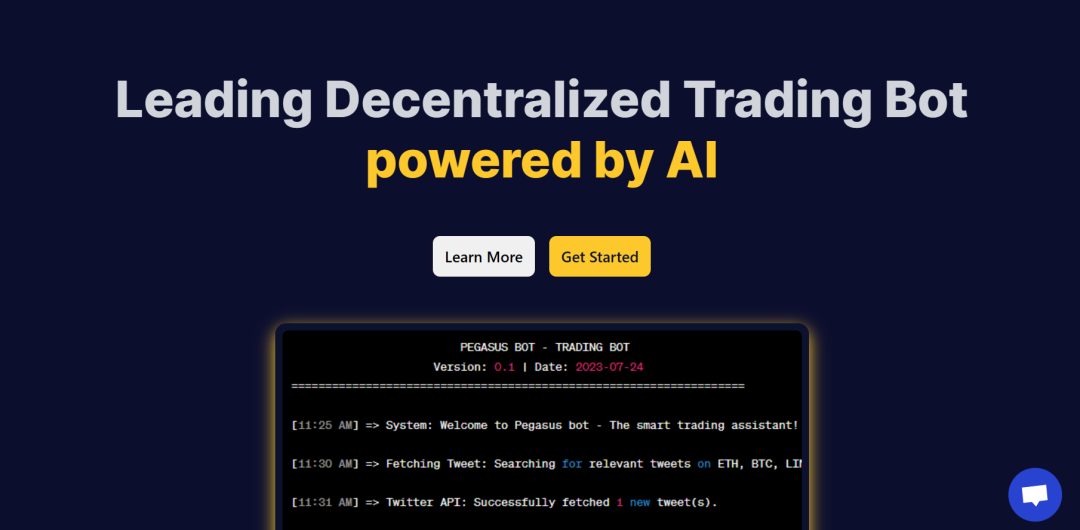Pegasus Bot:基于Arbitrum,人工智能驱动的Telegram交易机器人