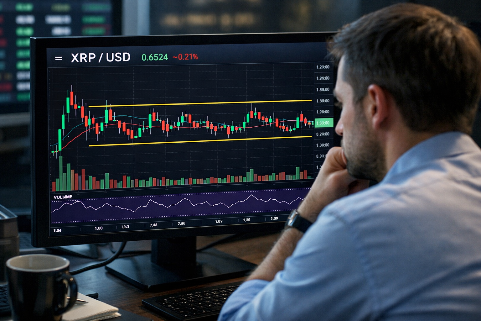 A consolidating XRP price action