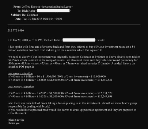 Epstein的泄露電子郵件。