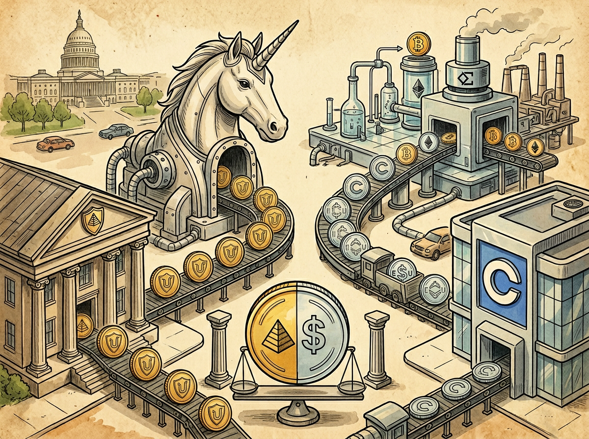 Два напрями розвитку стейблкоїнів: Fidelity FIDD інтегрує Uniswap, а Ethena USDe виходить на Coinbase