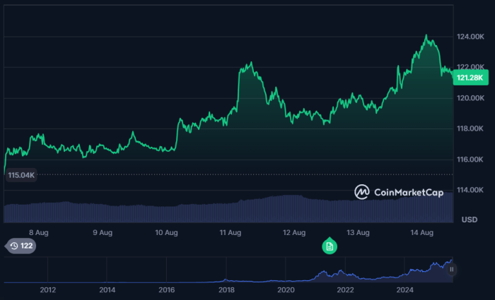 ビットコイン7日間のパフォーマンス