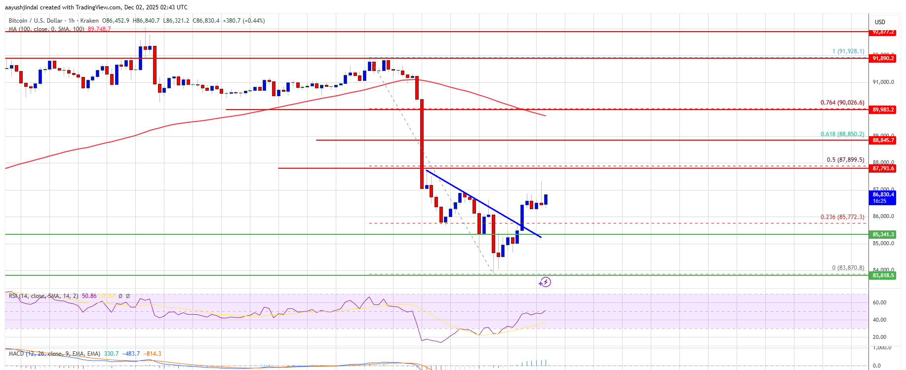 ビットコイン価格チャート
