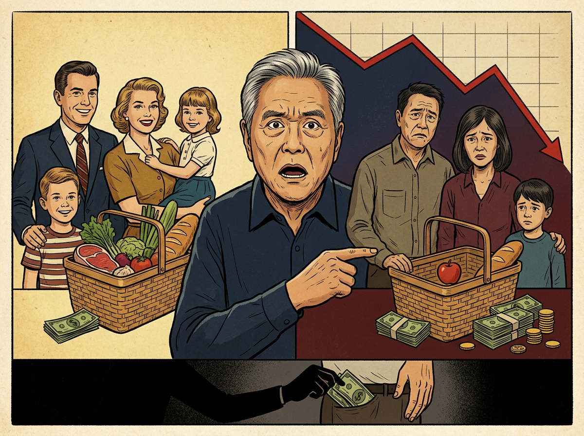Nhà đầu tư Kiyosaki: Tài sản của người dân Mỹ bị đánh cắp trong 54 năm, sức mua của USD giảm 88%