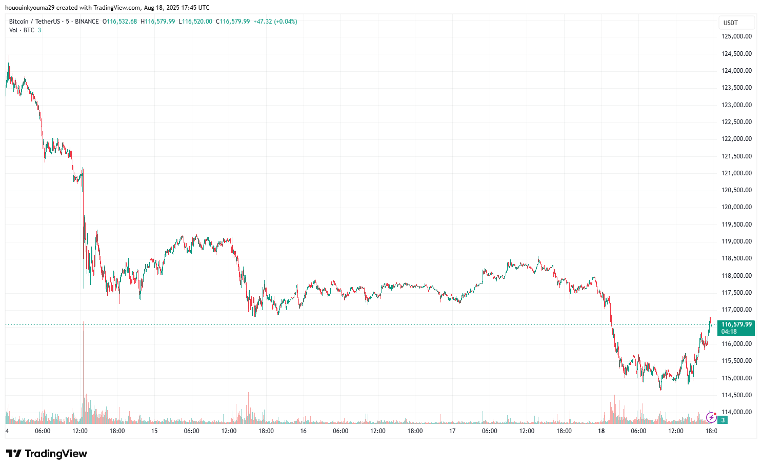 ビットコイン価格チャート