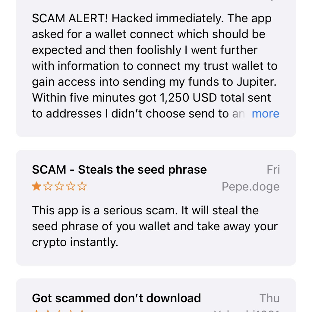 Web3安全警示丨假冒加密貨幣軟件泛濫成災,揭露App Store的隱祕陷阱