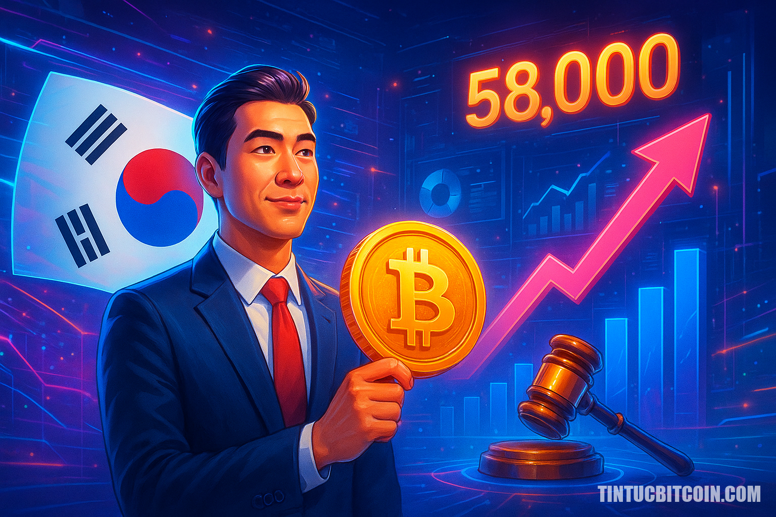 Kiến nghị thuế crypto Hàn Quốc vượt 58.000, sang rà soát lập pháp