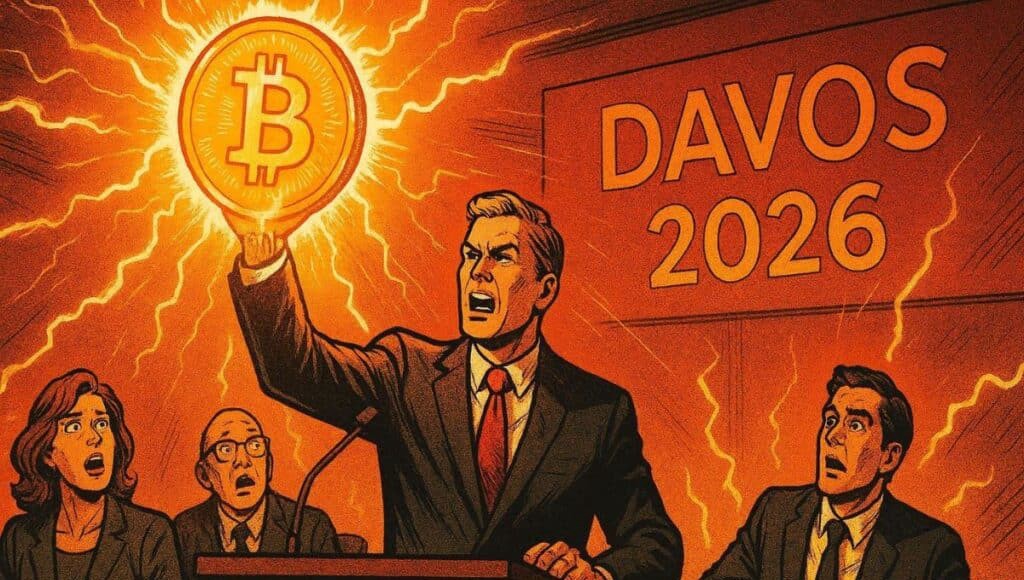 Scott Bessent in Davos, reaffirming Trump's Bitcoin strategy.
