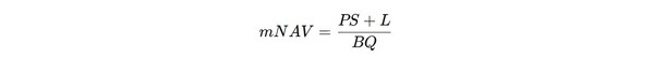 Final break-even mNAV formula