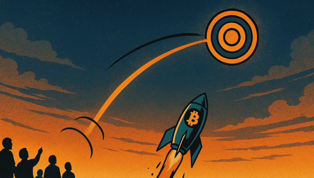 A rocket fails to reach its target and stalls before hitting $100,000.