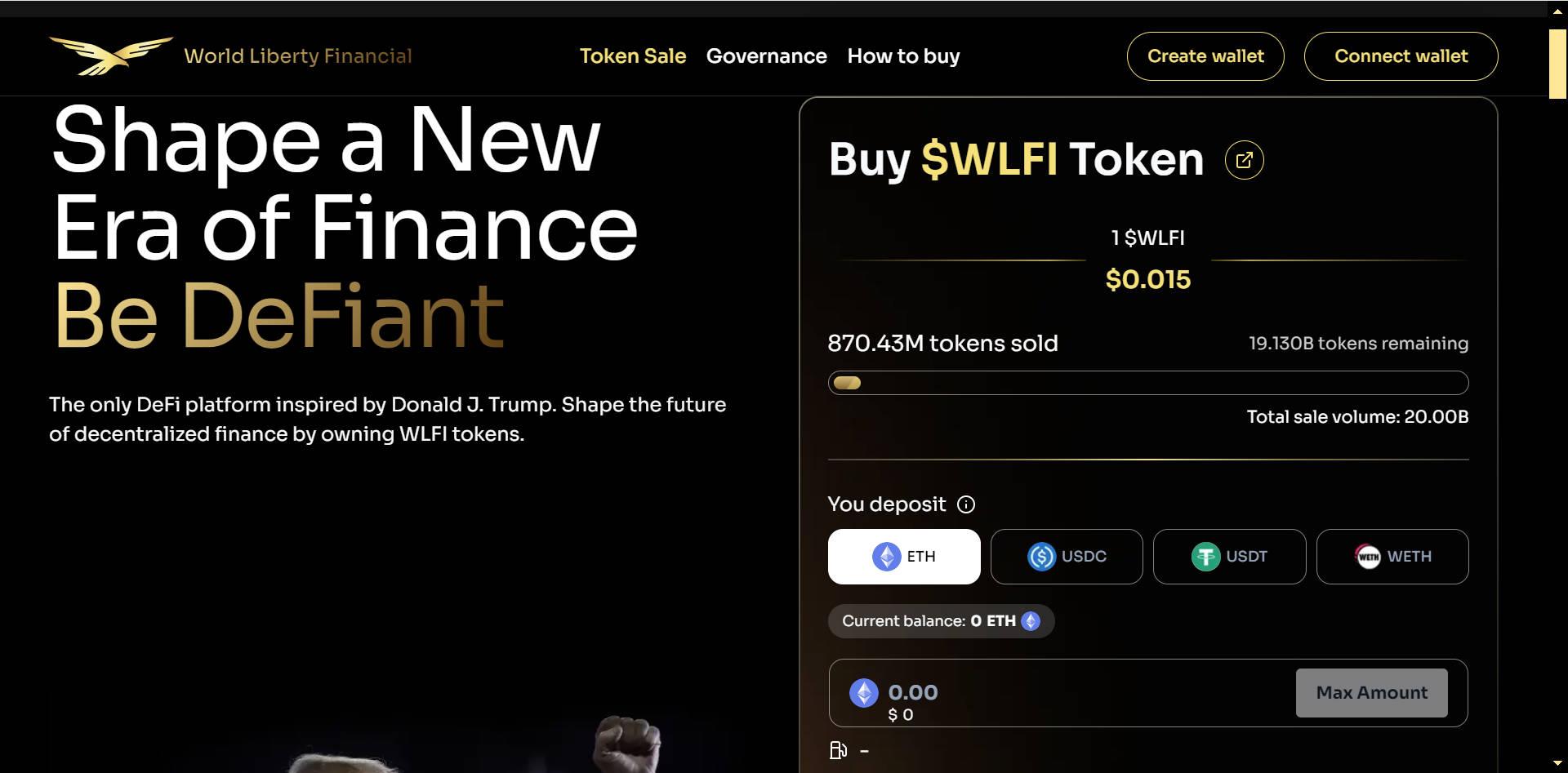 特朗普加密项目WLFI销售远低预期:仅售出4.3%,被指缺乏实用性,但其大选支持率已"大逆转"