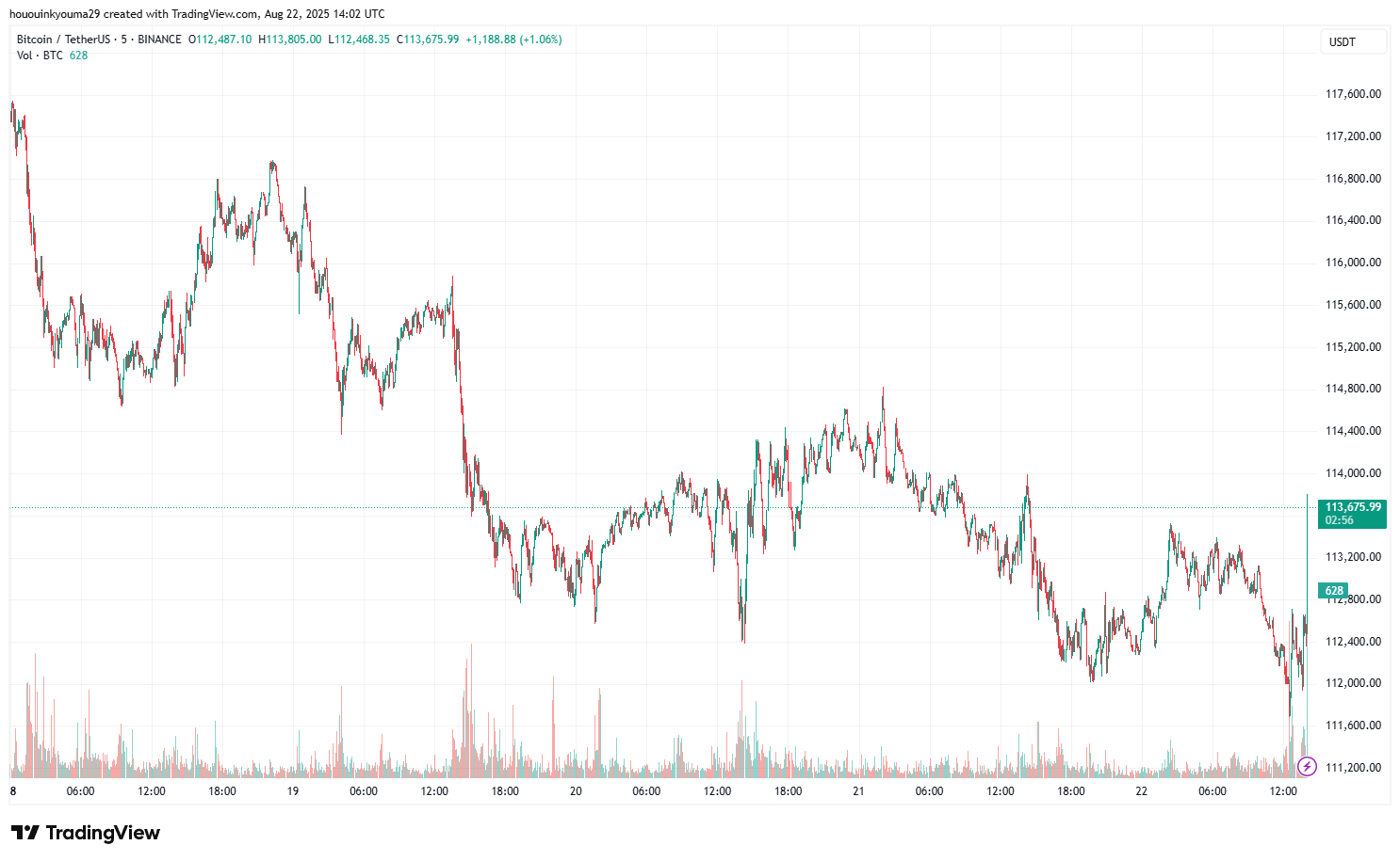 ビットコイン価格チャート