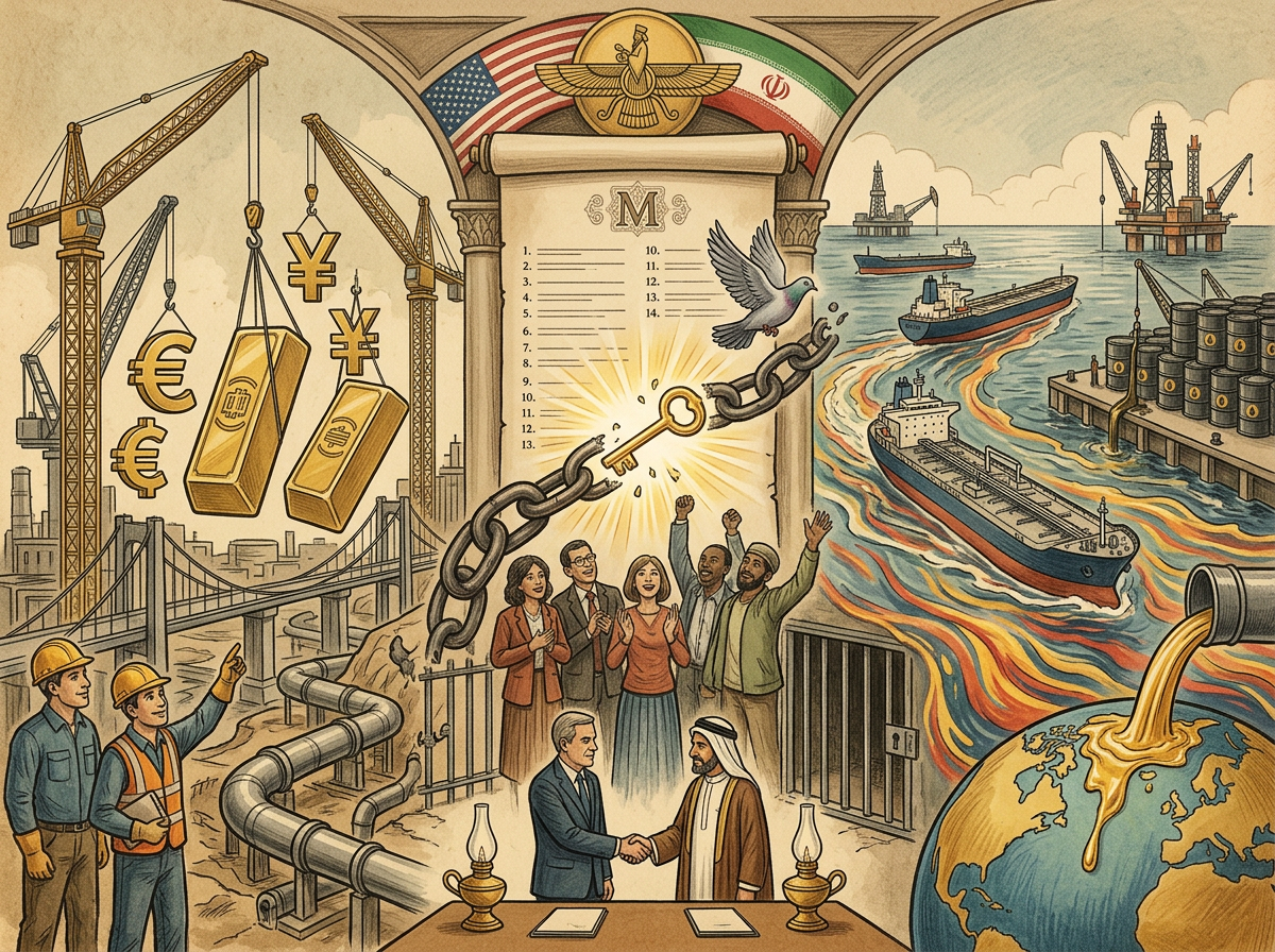 Draft Memorandum of Understanding Between the US and Iran: Full Text of 14 Articles—$300 billion in Investment, Complete Sanctions Overview, Oil Returns to the Market