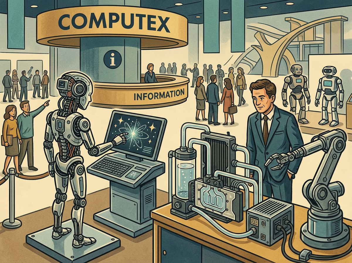 COMPUTEX 2026 pertama kali membuka area pameran robot AI, RTX Spark dan pendingin cair tampil bersamaan