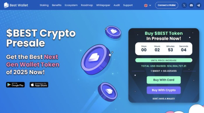 ベストウォレットトークン( BEST)ドルプレセールウェブサイト