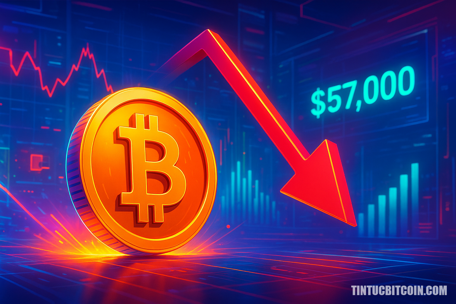 Bitcoin phát tín hiệu sắp lao dốc mạnh, liệu còn 57.000 USD?