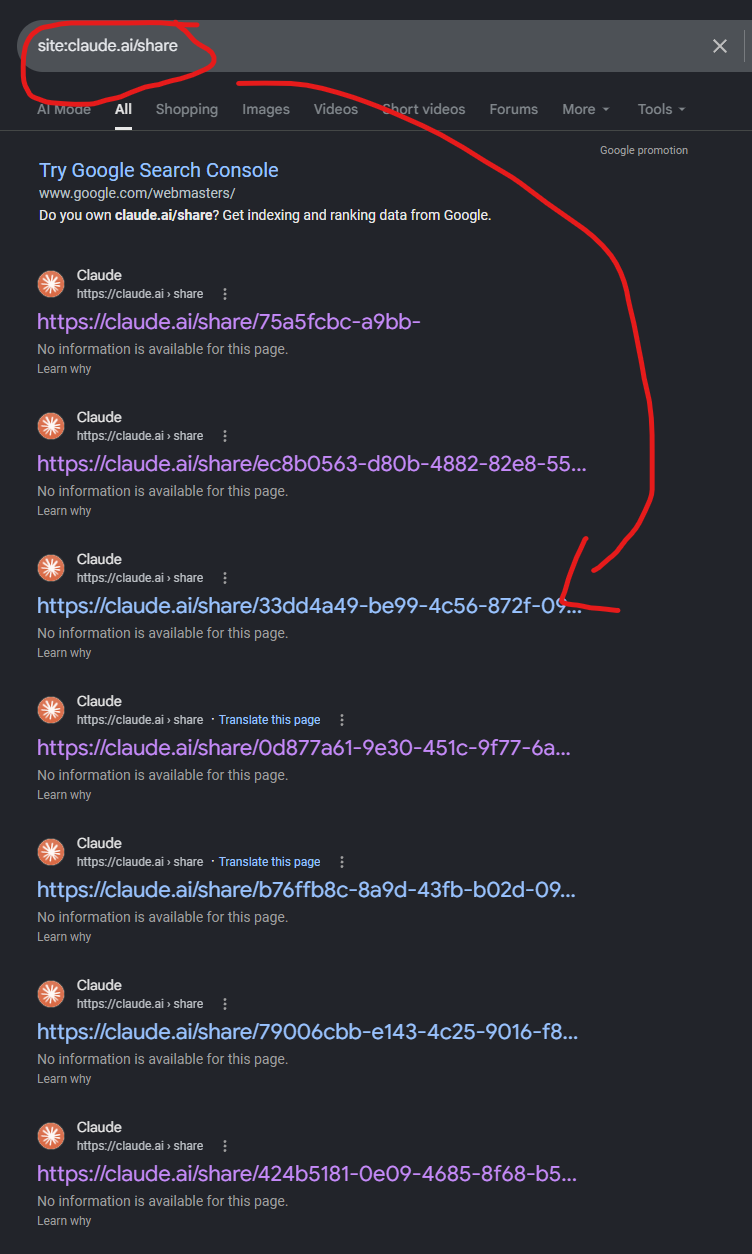 用戶和Claude私密對話曝光