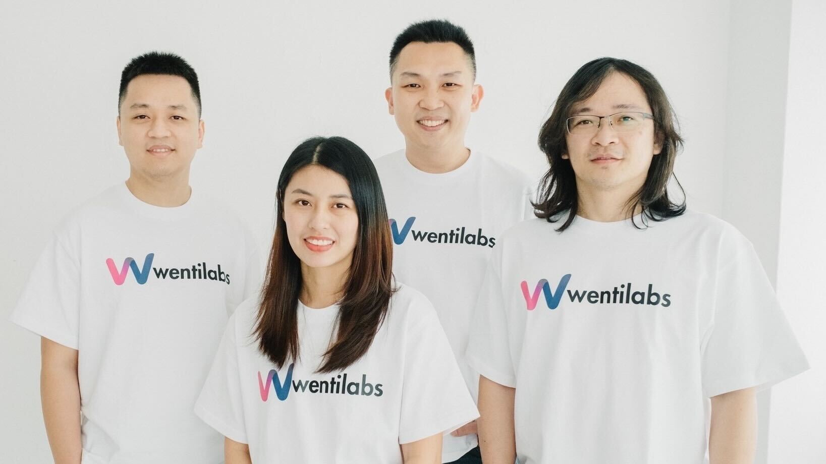 Ethan Ow (third from left), CEO and founder of Wenti Labs