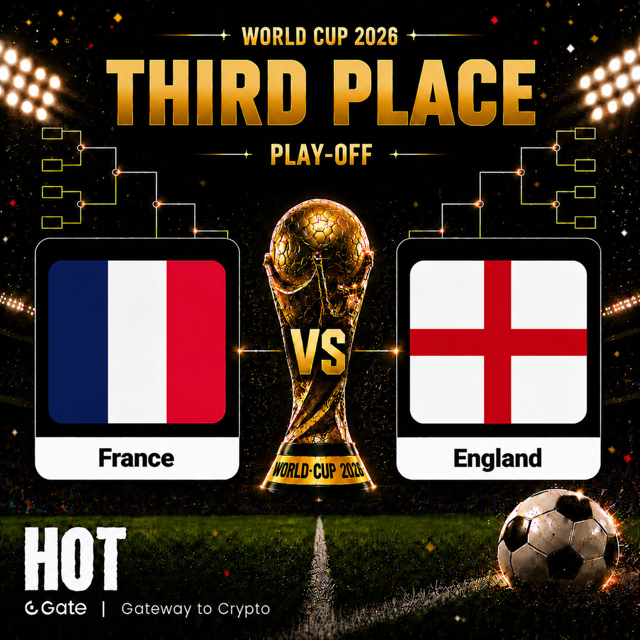 Tranh hạng ba World Cup 2026: Pháp vs Anh – ai sẽ giành chiến thắng cuối cùng? Thị trường đang định giá kèo dự đoán như thế nào?