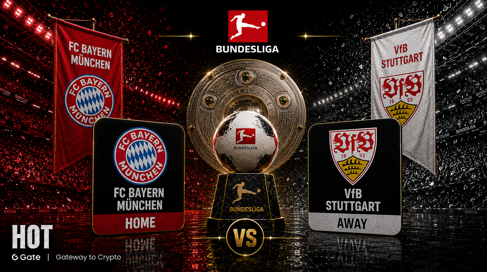 Match d’ouverture de la Bundesliga entre le Bayern Munich et Stuttgart : le marché prédictif estime leurs chances de victoire à 80 % contre 8 %. Comment les capitaux se positionnent-ils ?