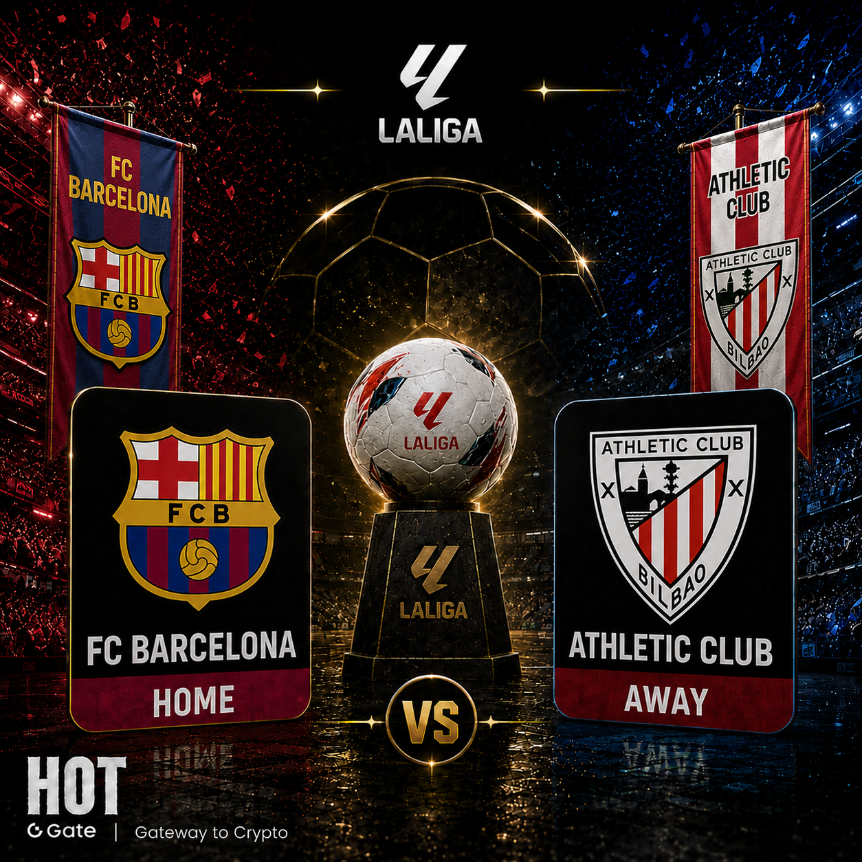 La Liga Matchday 1 Rescheduled Fixture: With a 25-Year Unbeaten Record at Camp Nou, How Is the Prediction Market Pricing Barcelona vs. Athletic Bilbao?