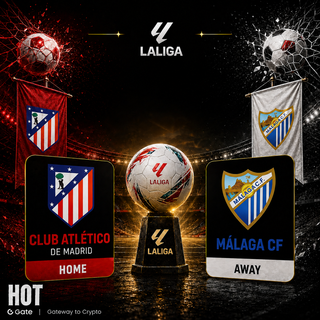 Prévia de Atlético de Madrid x Málaga: o mercado de eventos da Gate aposta no Atleti; o que significa uma probabilidade de 73%?