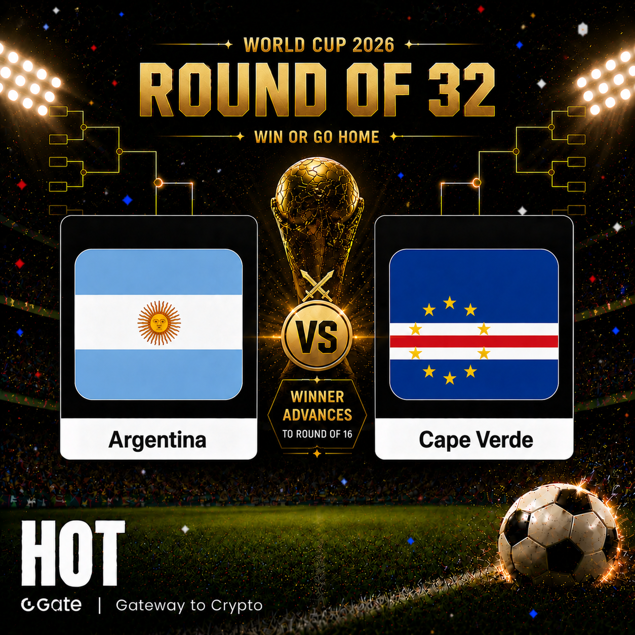 Cabo Verde contra Argentina: la probabilidad de ganar en el mercado de predicciones es solo del 4%, ¿podrá el nuevo equipo africano dar la sorpresa?