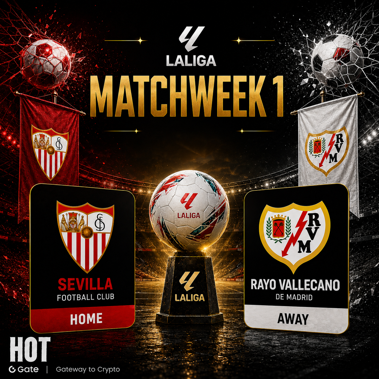 La Liga 2026–27 Season Opener: Sevilla vs. Rayo Vallecano—How Are Gate Event Contracts Priced?