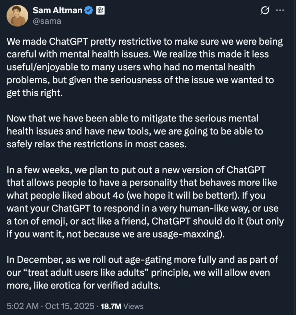 無害なチャットアプリが感情の補綴物へと進化してきました。断片化した社会的風景の中で成長しているティーンエイジャーたちは、つながり、サポート、さらには愛情を求めてAIコンパニオンにますます頼るようになっています。調査によると、ティーンエイジャーの約4分の3がAIチャットボットと対話したことがあり、3分の1はそれらを秘密を打ち明ける相手や感情的な安らぎのために使用していると認めています。