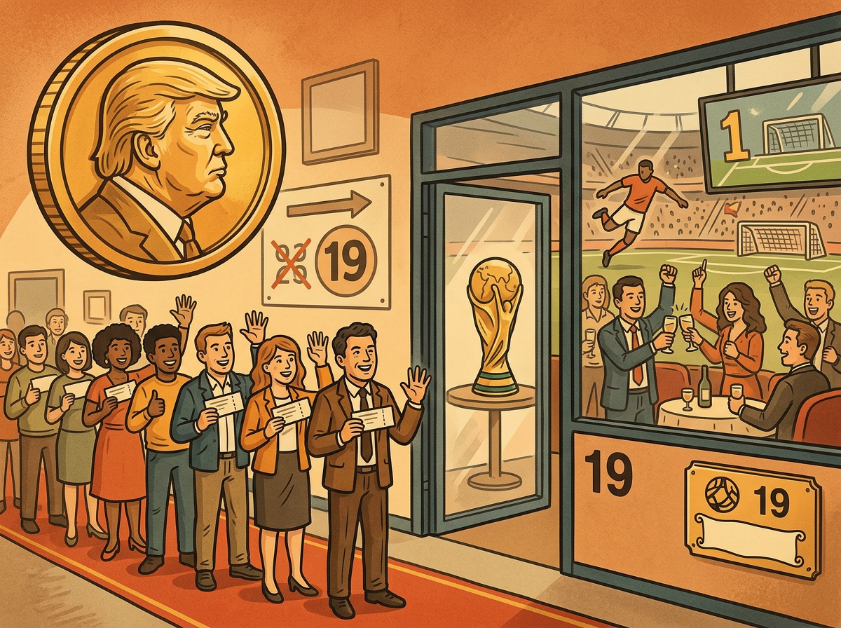Klub koin TRUMP meluncur, 19 besar pertama mendapatkan kotak VIP untuk final Piala Dunia