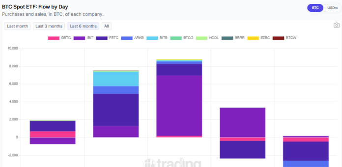 Comportamiento de las carteras de Wall Street frente a los ETF de BTC.