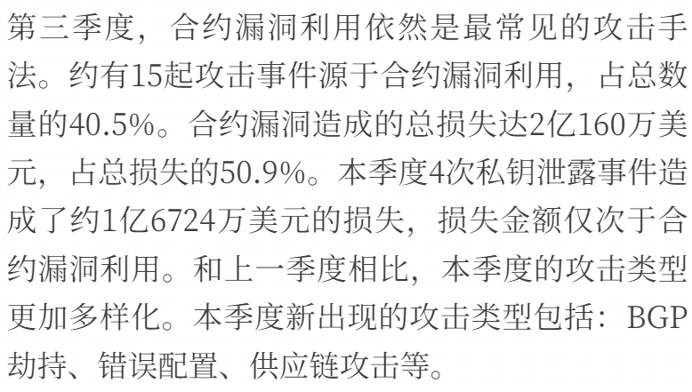 2022年Q3全球区块链安全报告:总损失约4.05亿美元,DeFi成事故高发区
