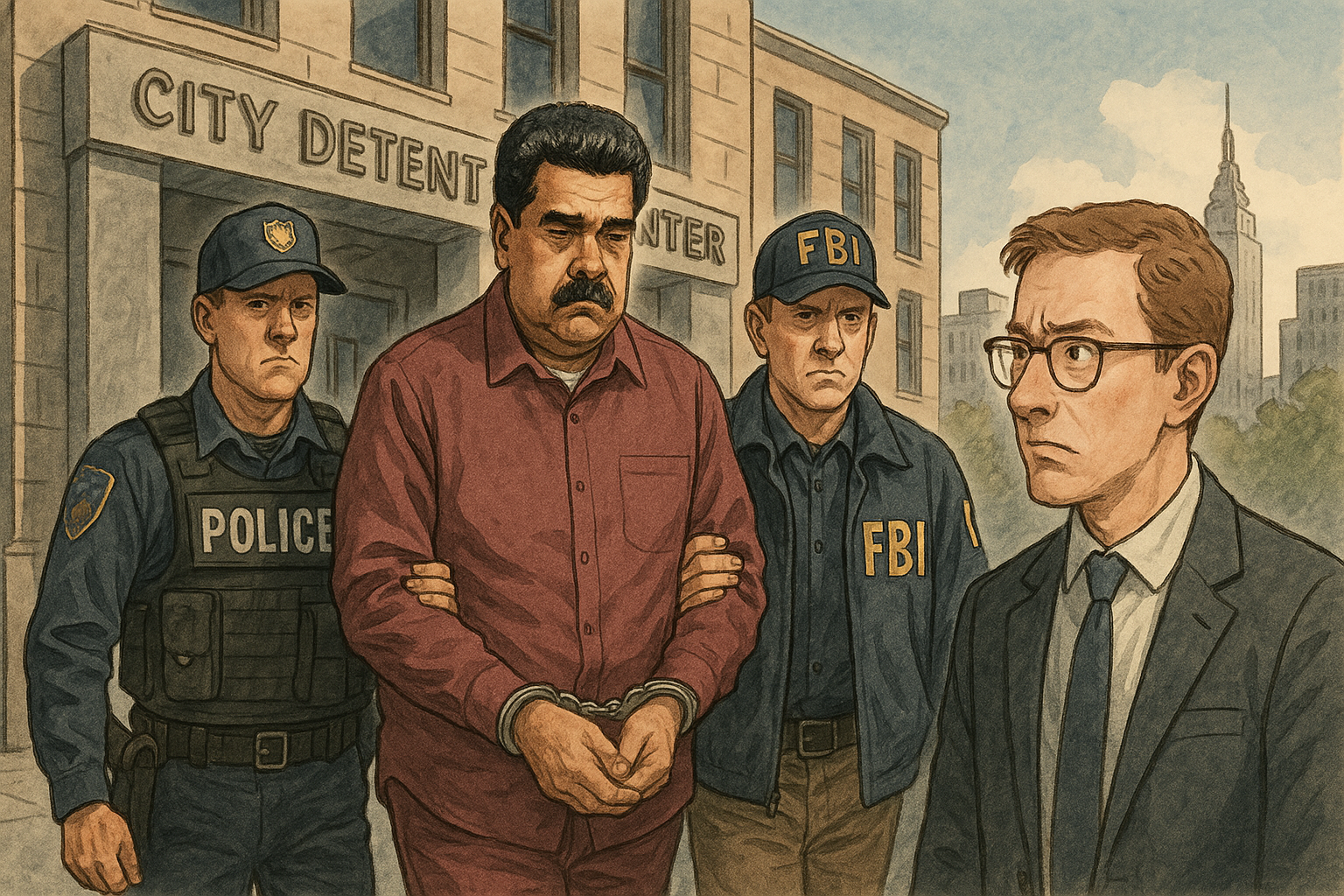 馬杜羅被押送至紐約拘留中心