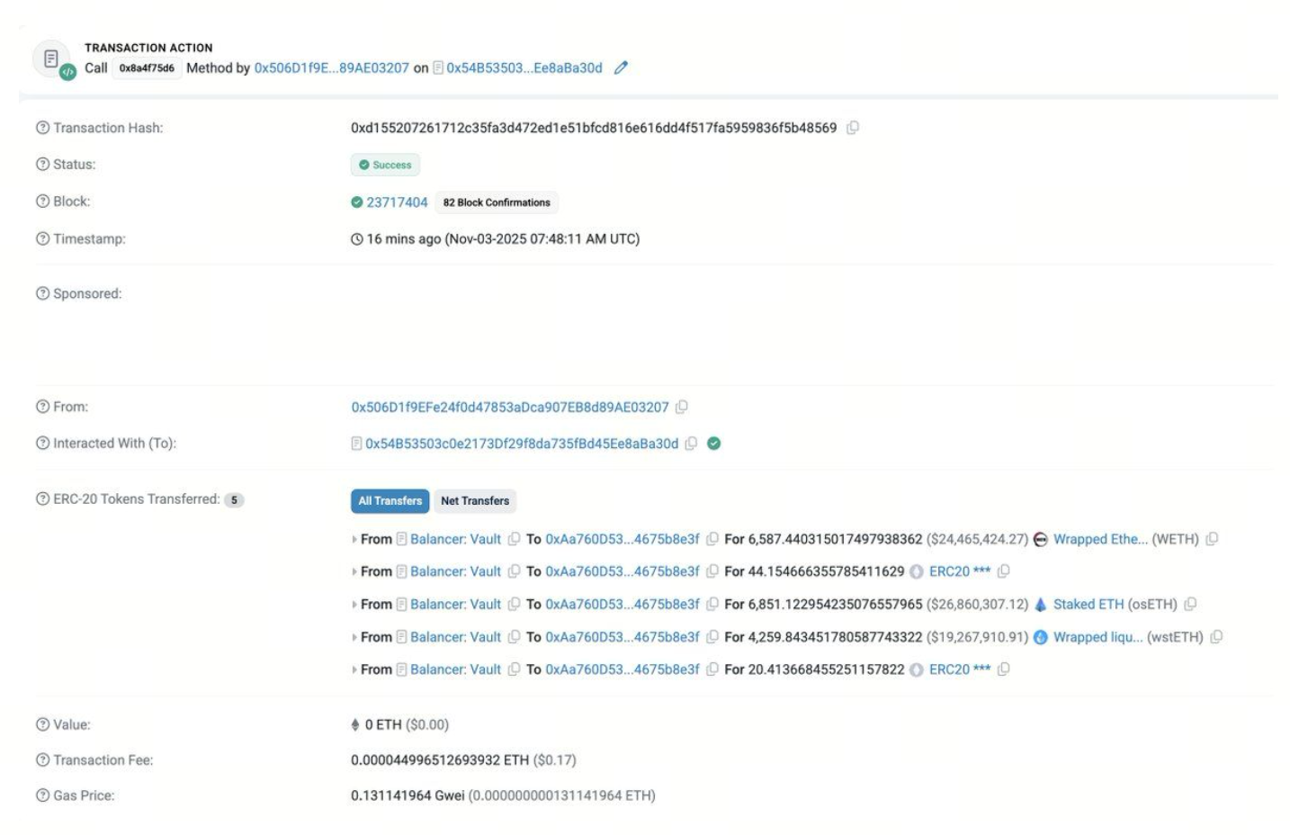Balancer sofreu ataque e fundos saíram de forma anômala