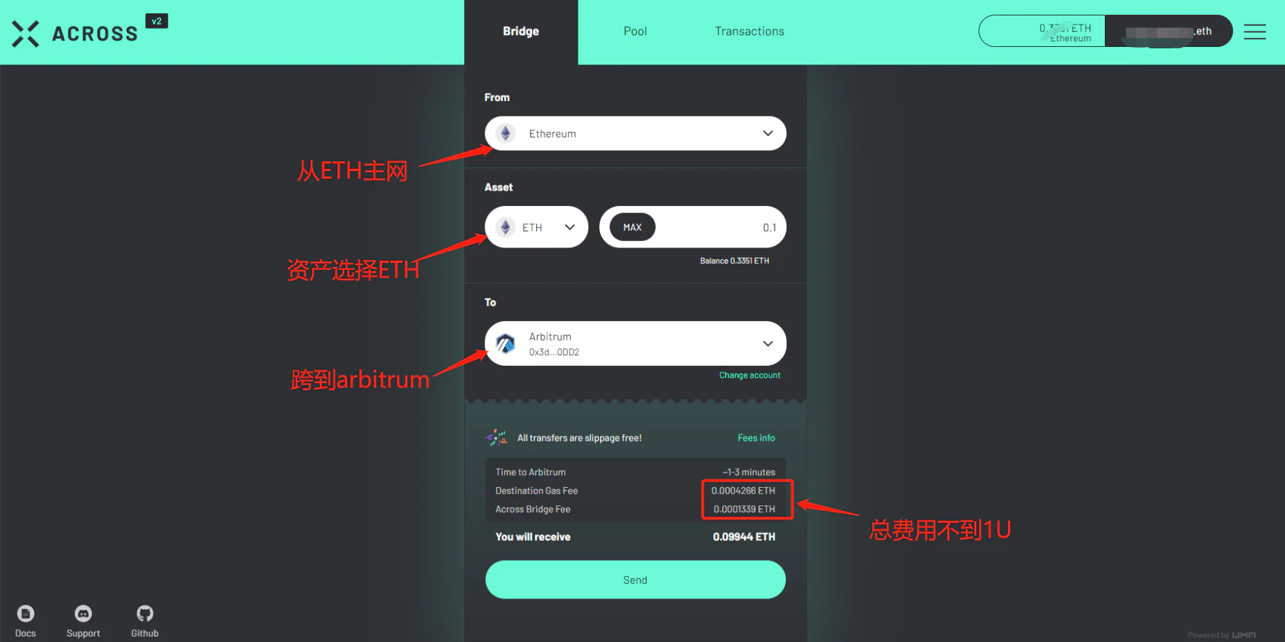 Arbitrum奥德赛首周跨链交互指南