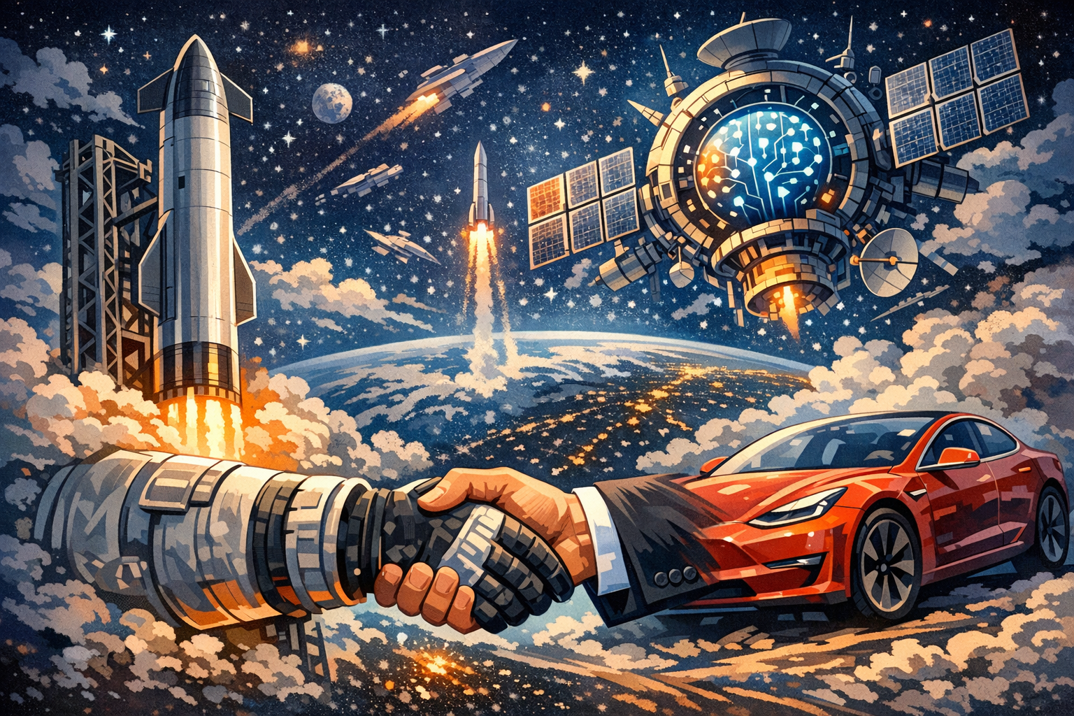 SpaceX không loại trừ khả năng sáp nhập với Tesla, vệ tinh AI1 dự kiến phóng vào cuối năm 2027