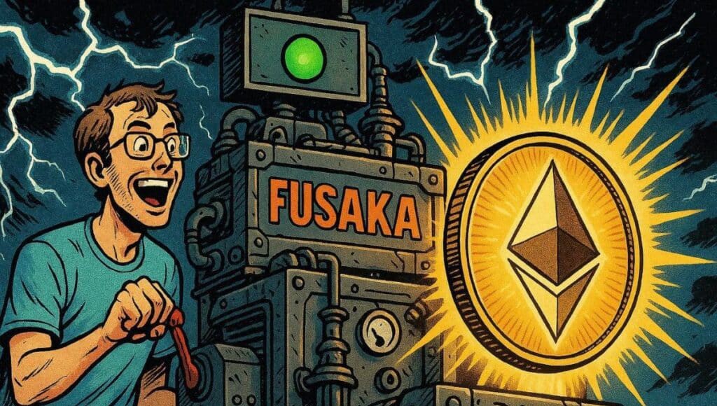 An Ethereum developer who activates the Fusaka update on December 3, 2025.